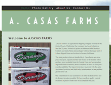 Tablet Screenshot of acasasfarms.com